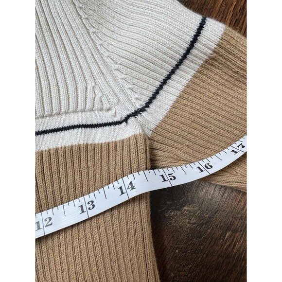 Polo Jeans Ralph Lauren preppy Tight Knit Full Zip Colorblock Small Pink Jacket - Picture 6 of 7